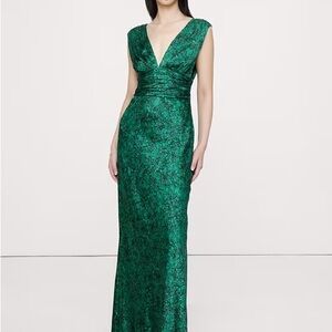 Banana Republic Green Maxi Dress